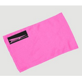 Velour Golf Towel Hemmed 16" X 25"- Hot Pink (Imprinted)